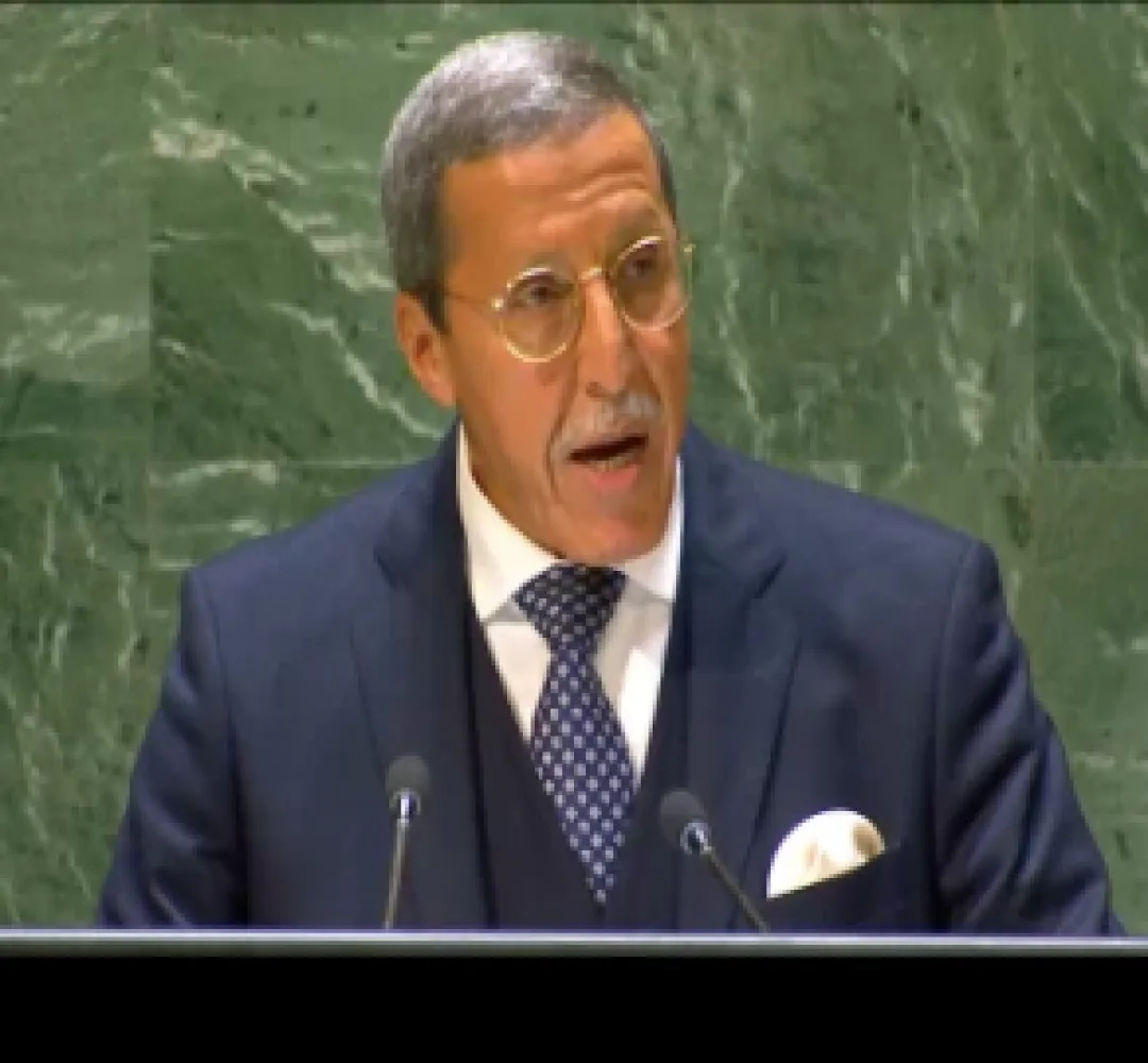 السيد هلال أمام الجمعية العامة الأممية: المغرب، أول بلد يقوم بنقل مساعدات إنسانية عبر طريق بري إلى سكان غزة
