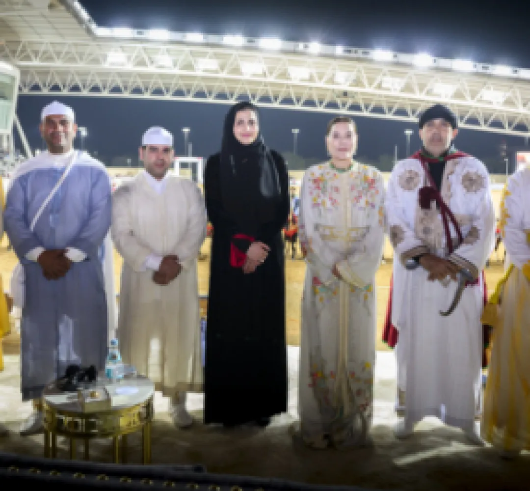 العام الثقافي (قطر- المغرب 2024) .. صاحبة السمو الملكي الأميرة للا حسناء وسعادة الشيخة سارة بنت حمد آل ثاني تترأسان بالدوحة عرضا لفن التبوريدة