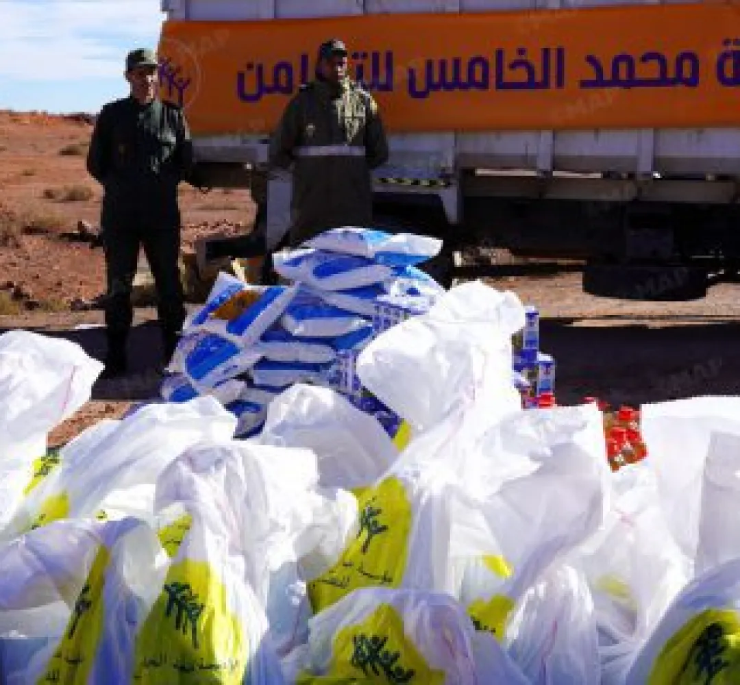 موجة البرد.. مؤسسة محمد الخامس للتضامن توزع مساعدات لفائدة 5 آلاف أسرة بإقليم ورزازات